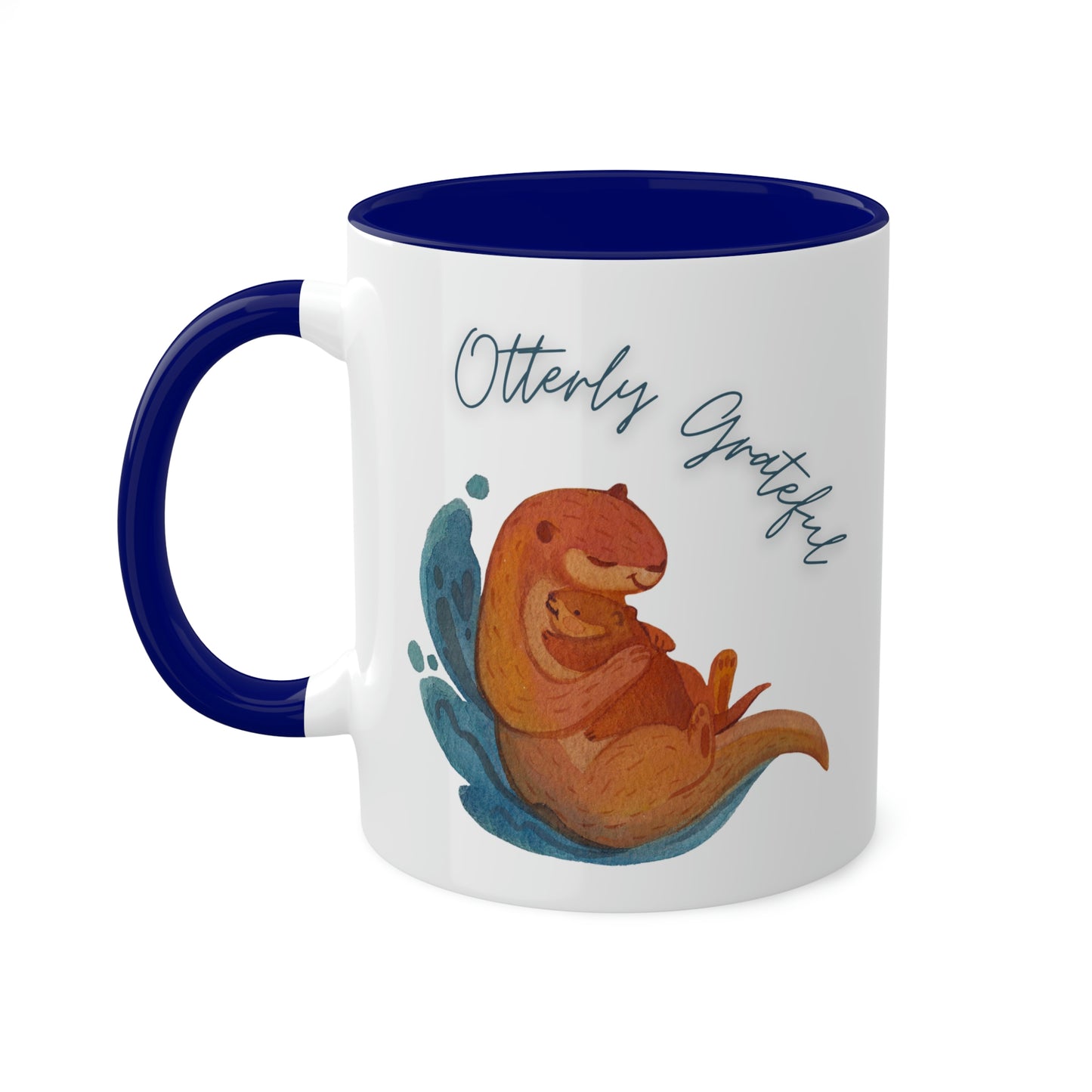 Otterly Grateful, Otter and baby, mom gift, dad gift, caregiver gift, color options Mug