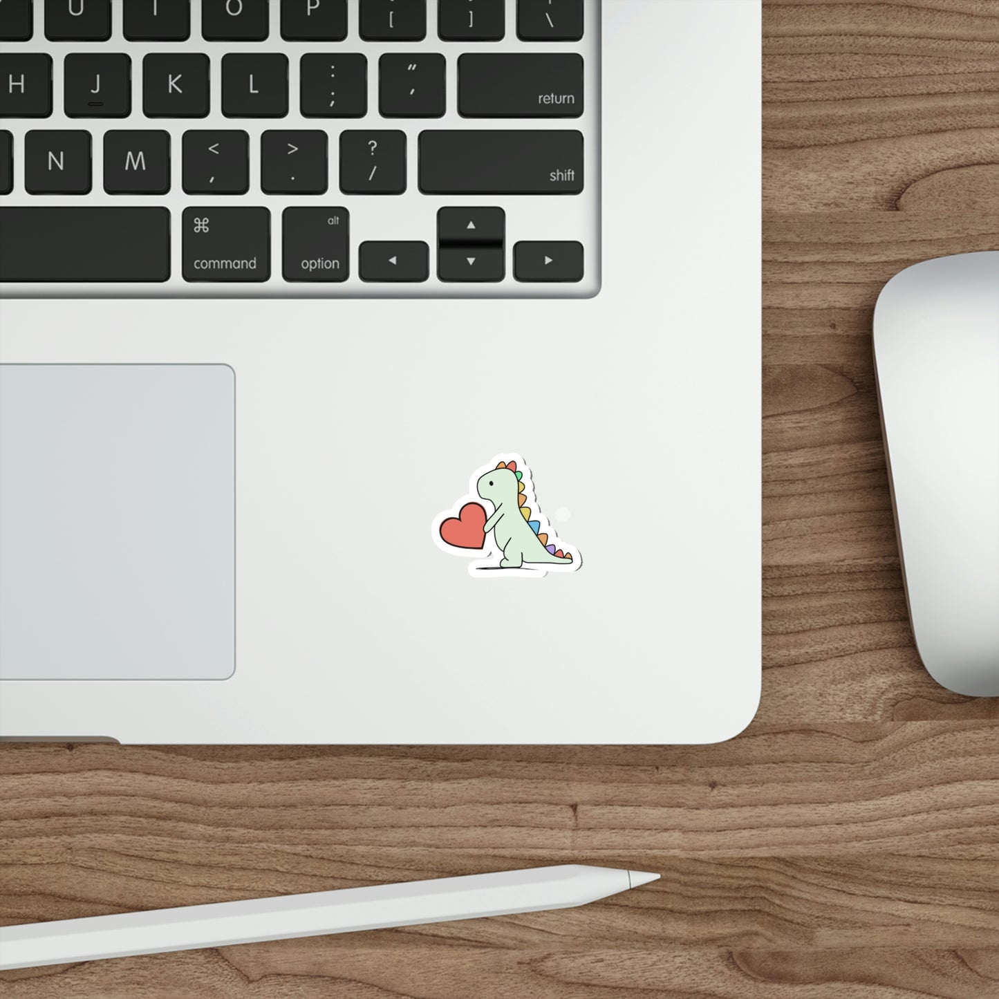 Rainbow Dinosaur, Dinosaur, Cute, Kids, Family, Valentines, Die-Cut Stickers