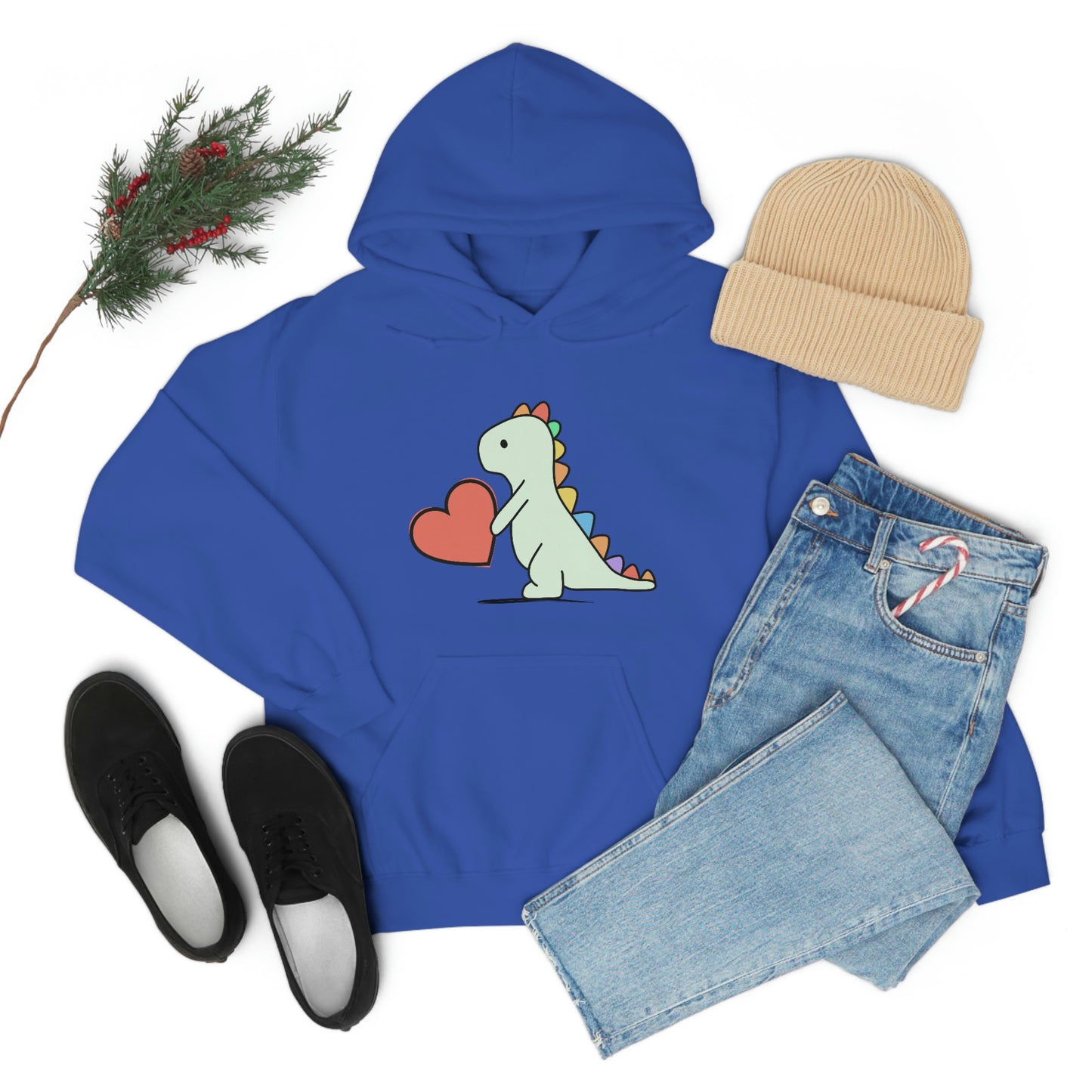 Dinosaur Hoodie, Rainbow Dinosaur,