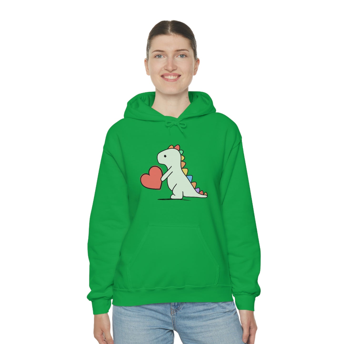 Dinosaur Hoodie, Rainbow Dinosaur,