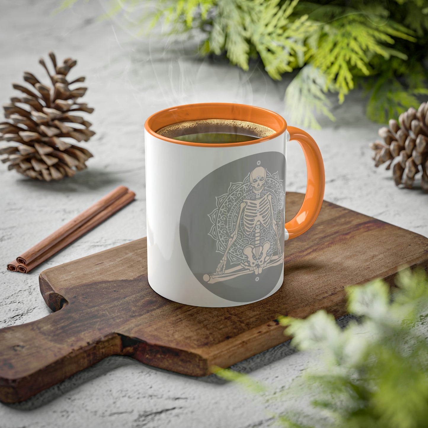 Skeleton, Yoga, Rest in Peace Multiple options, Colorful Mugs, 11oz