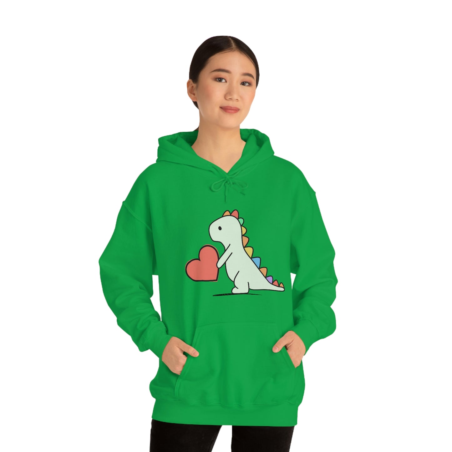 Dinosaur Hoodie, Rainbow Dinosaur,