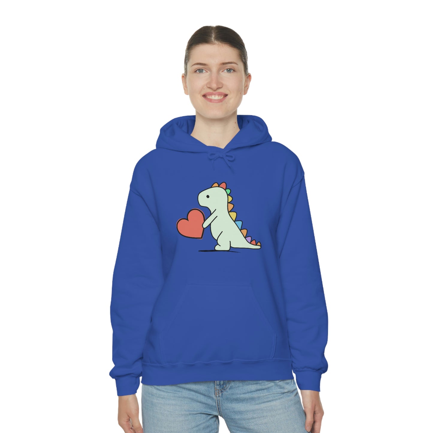 Dinosaur Hoodie, Rainbow Dinosaur,