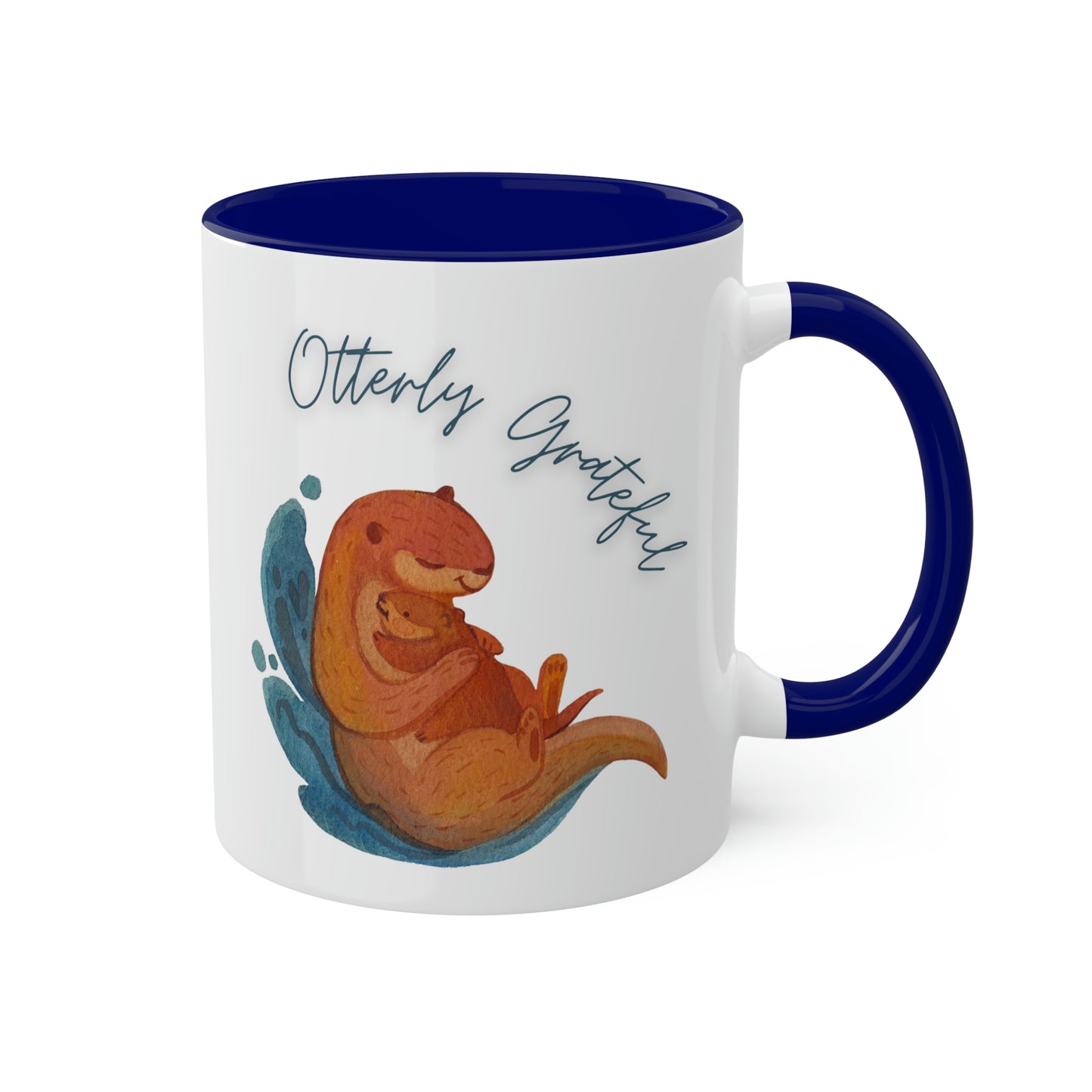 Otterly Grateful, Otter and baby, mom gift, dad gift, caregiver gift, color options Mug