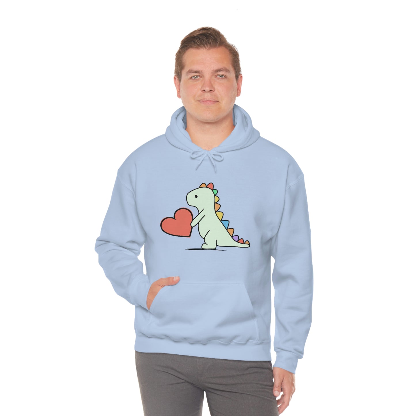 Dinosaur Hoodie, Rainbow Dinosaur,
