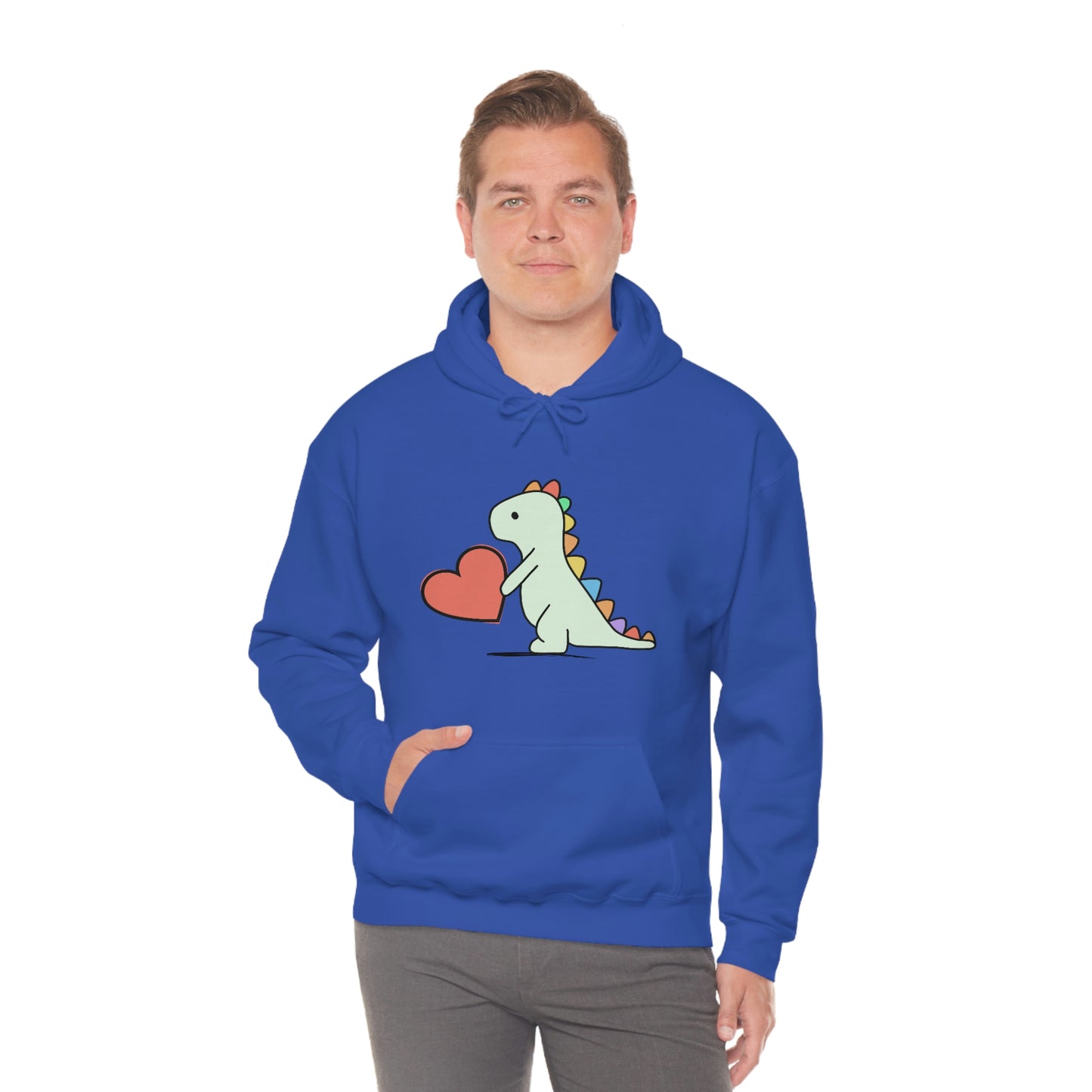 Dinosaur Hoodie, Rainbow Dinosaur,