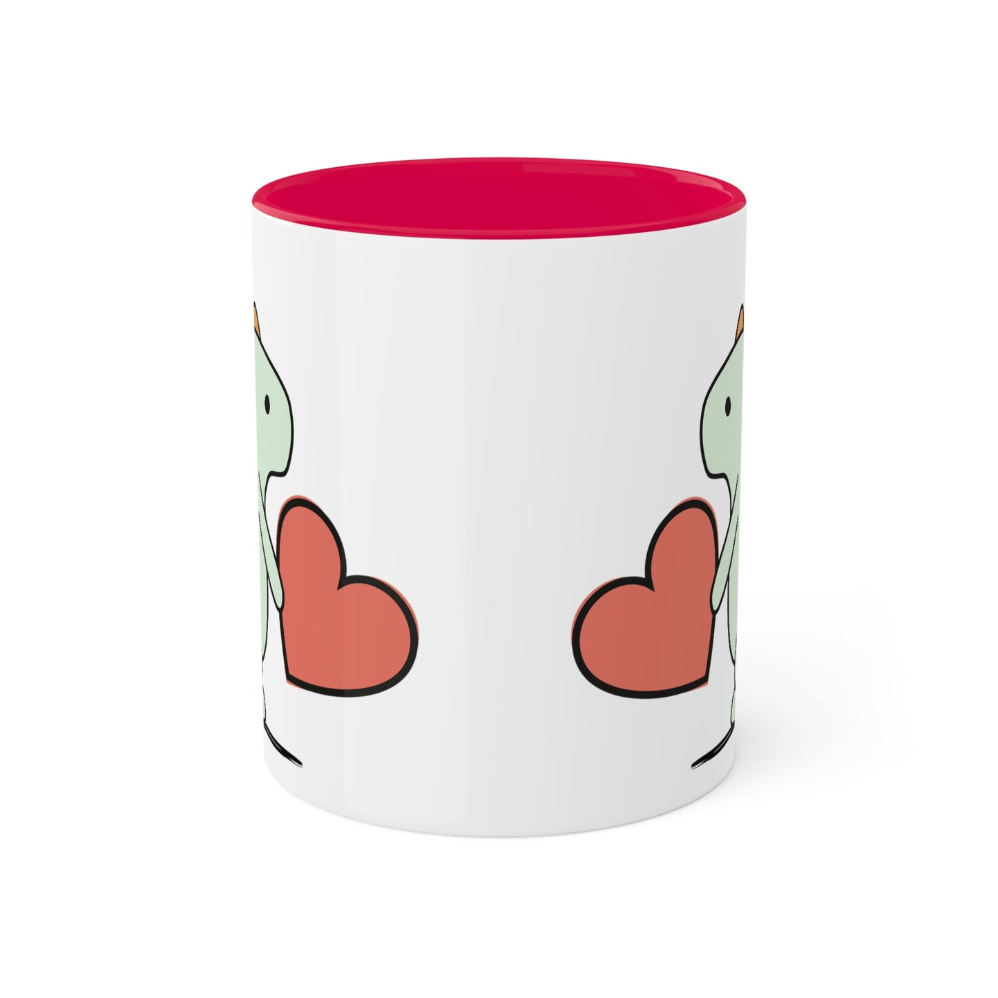 Rainbow Dinosaur, Rainbow Dino, Valentine, Multiple options, Colorful Mugs, 11oz