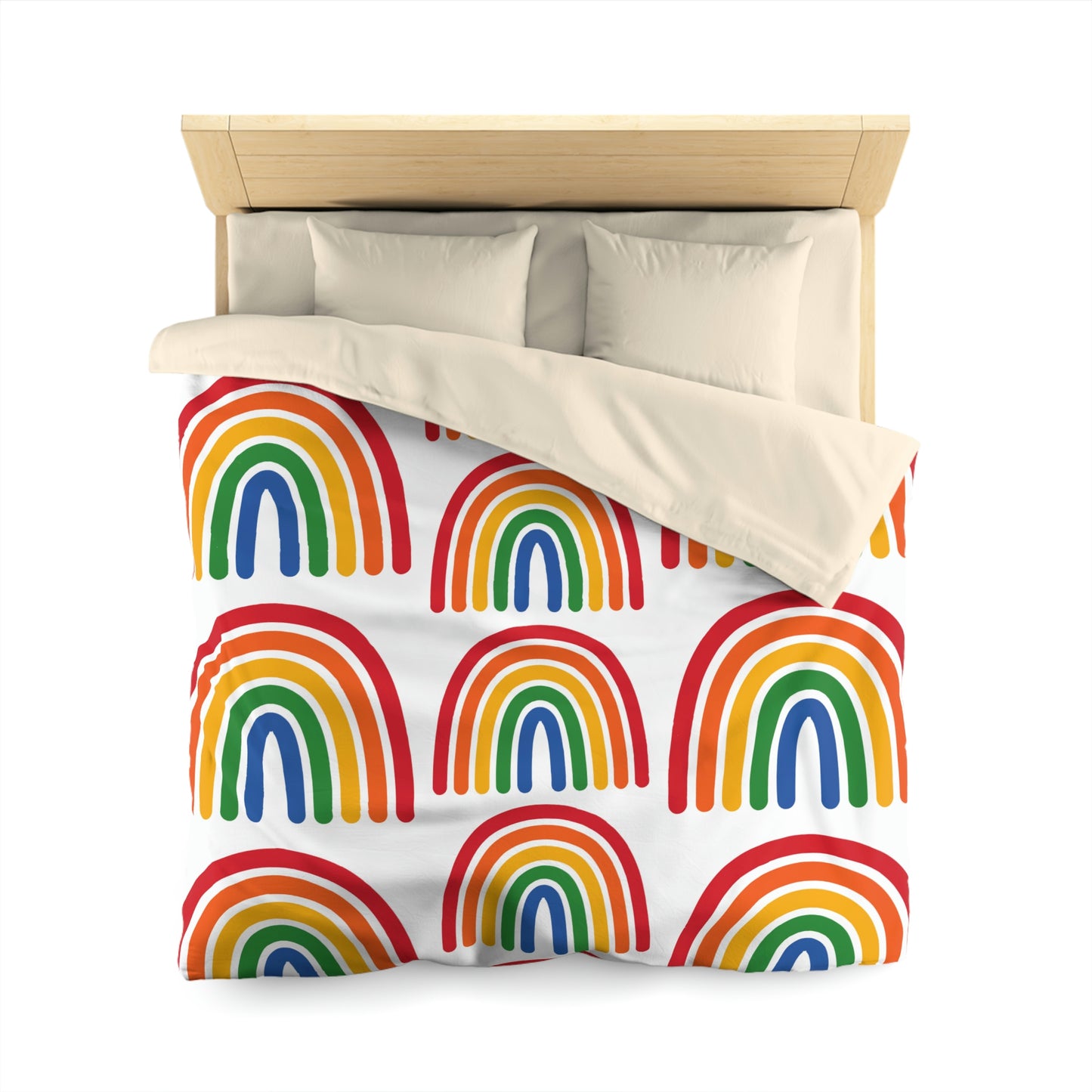 Rainbow Duvet, Multiple Rainbow, Rainbow Pattern, Drop Pattern, Duvet Cover