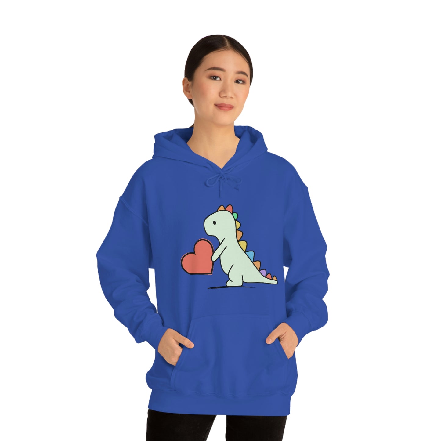 Dinosaur Hoodie, Rainbow Dinosaur,