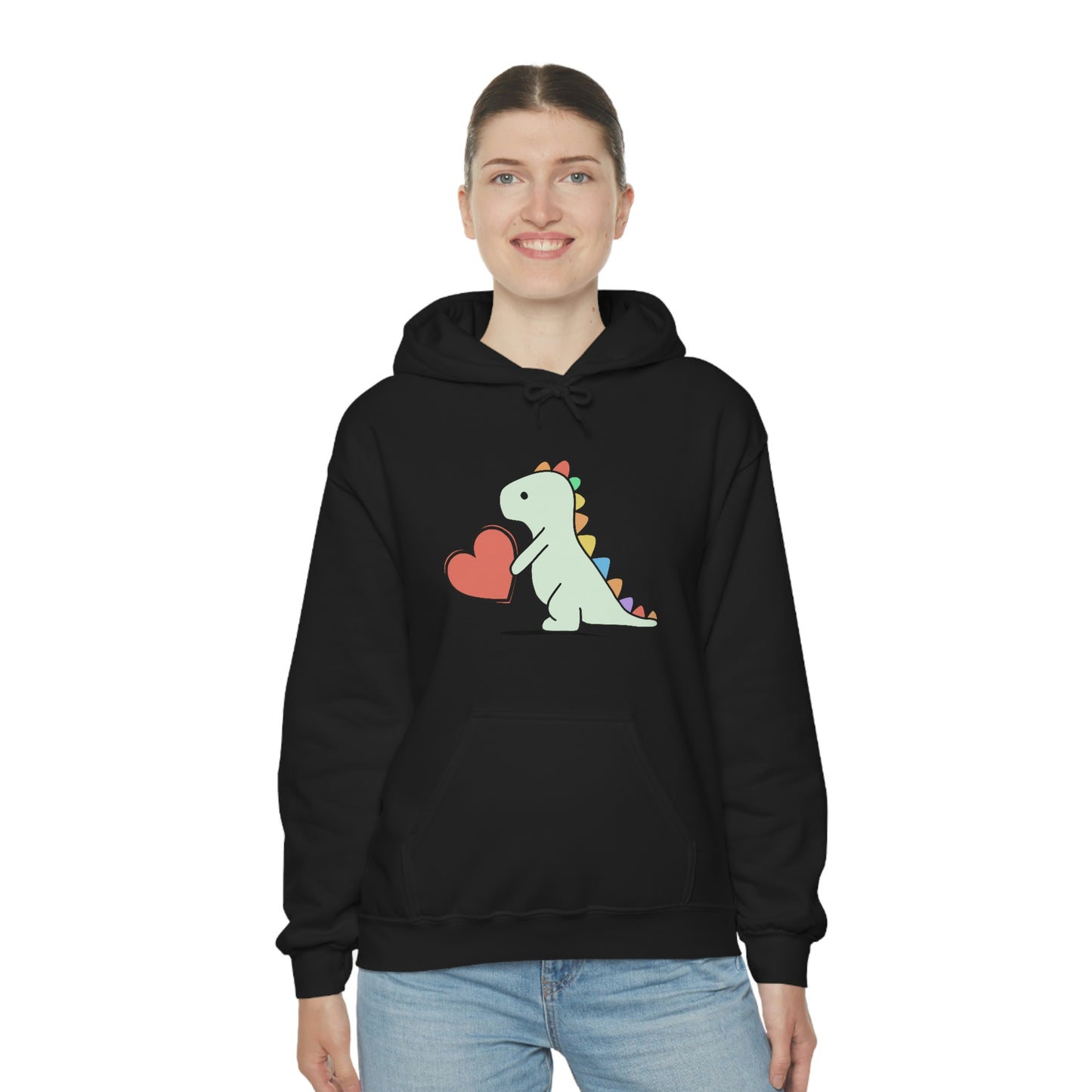 Dinosaur Hoodie, Rainbow Dinosaur,