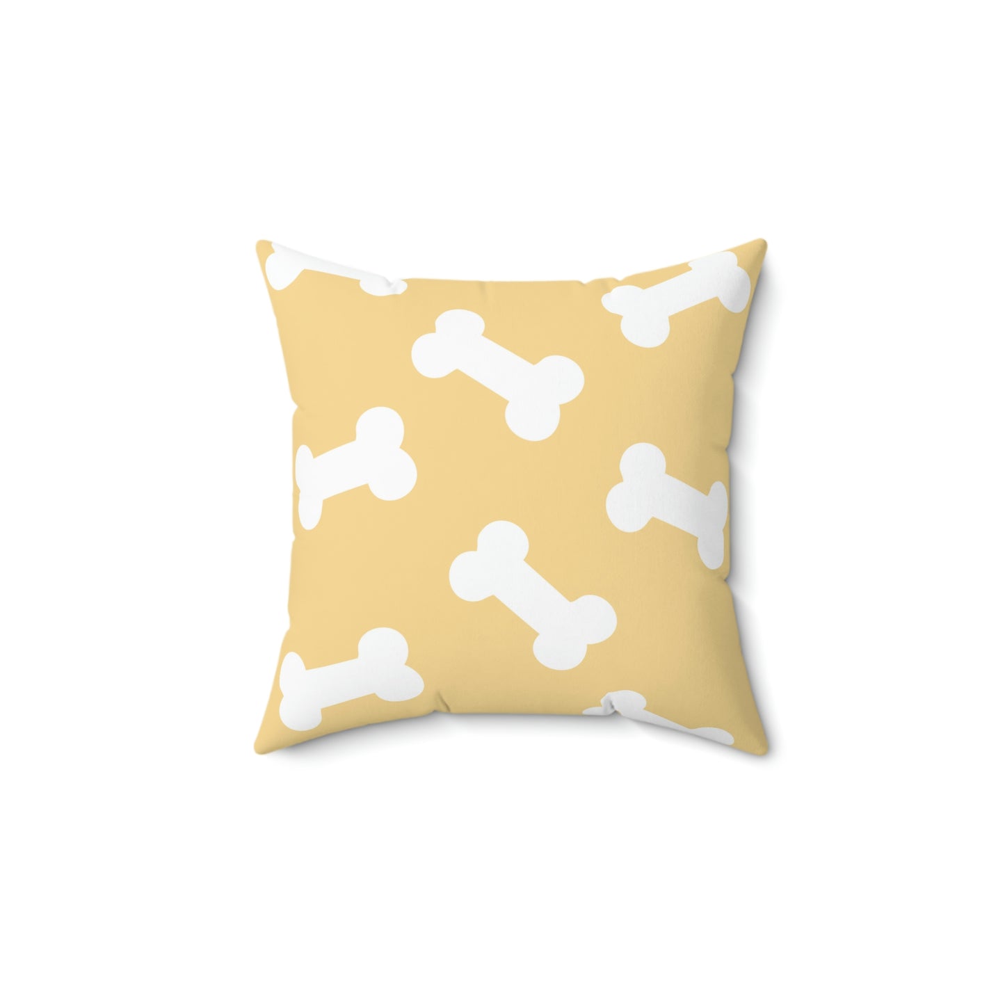Bluey inspired bedding Pillow, Yellow, dog bones