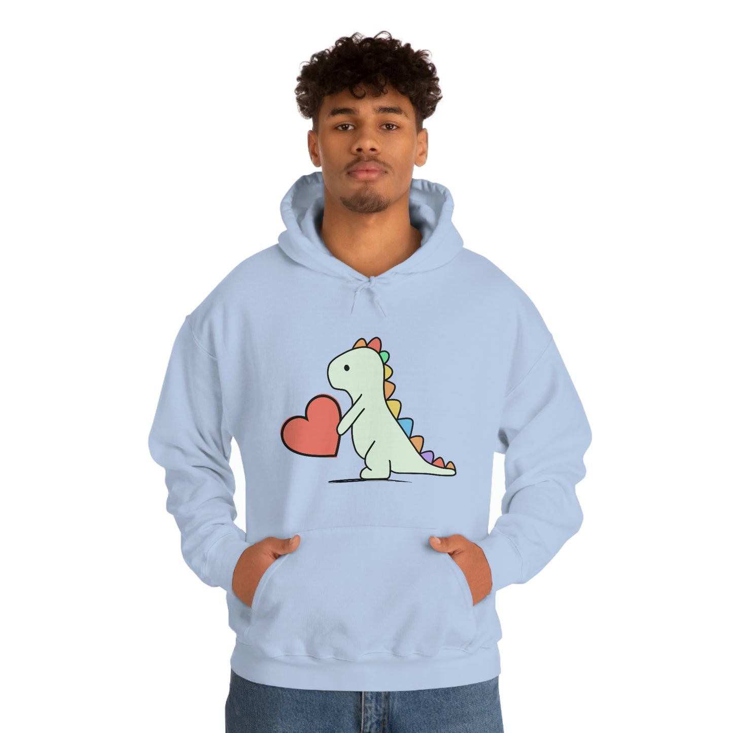Dinosaur Hoodie, Rainbow Dinosaur,