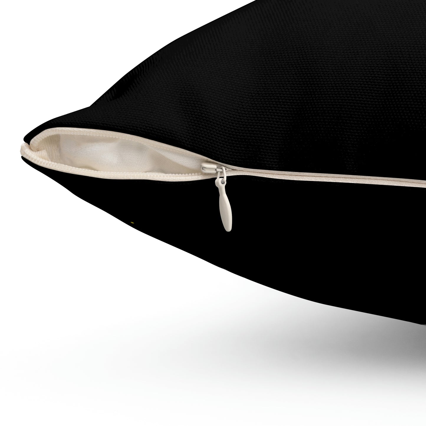 Rainbow, Raining Rainbow, Clouds, Sparkles- Square Black Pillow