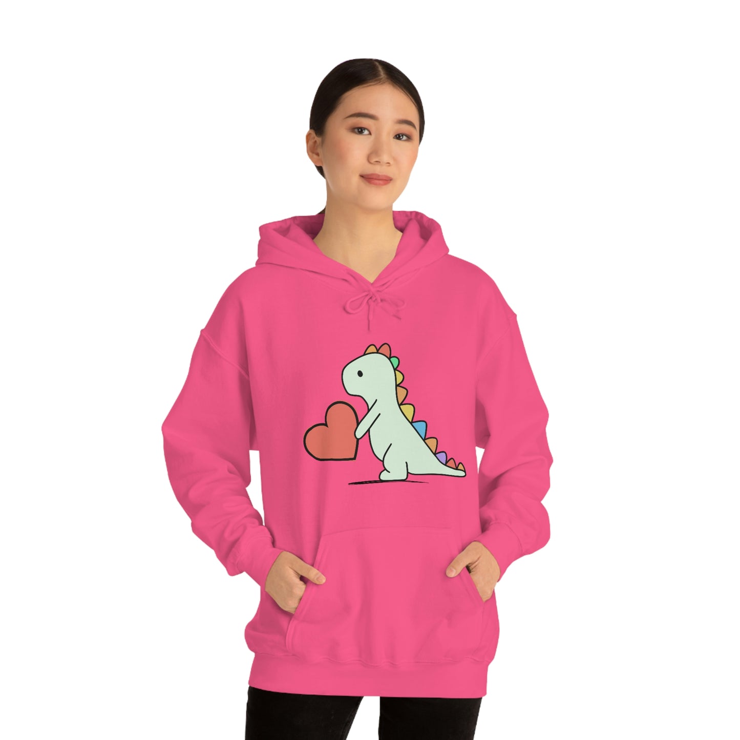 Dinosaur Hoodie, Rainbow Dinosaur,