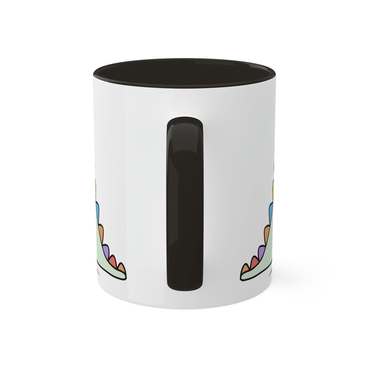 Rainbow Dinosaur, Rainbow Dino, Valentine, Multiple options, Colorful Mugs, 11oz