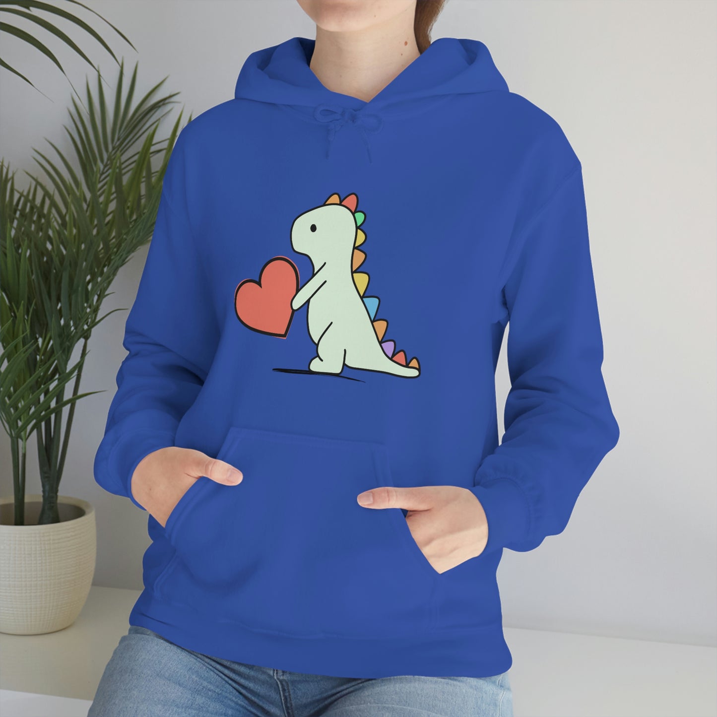 Dinosaur Hoodie, Rainbow Dinosaur,