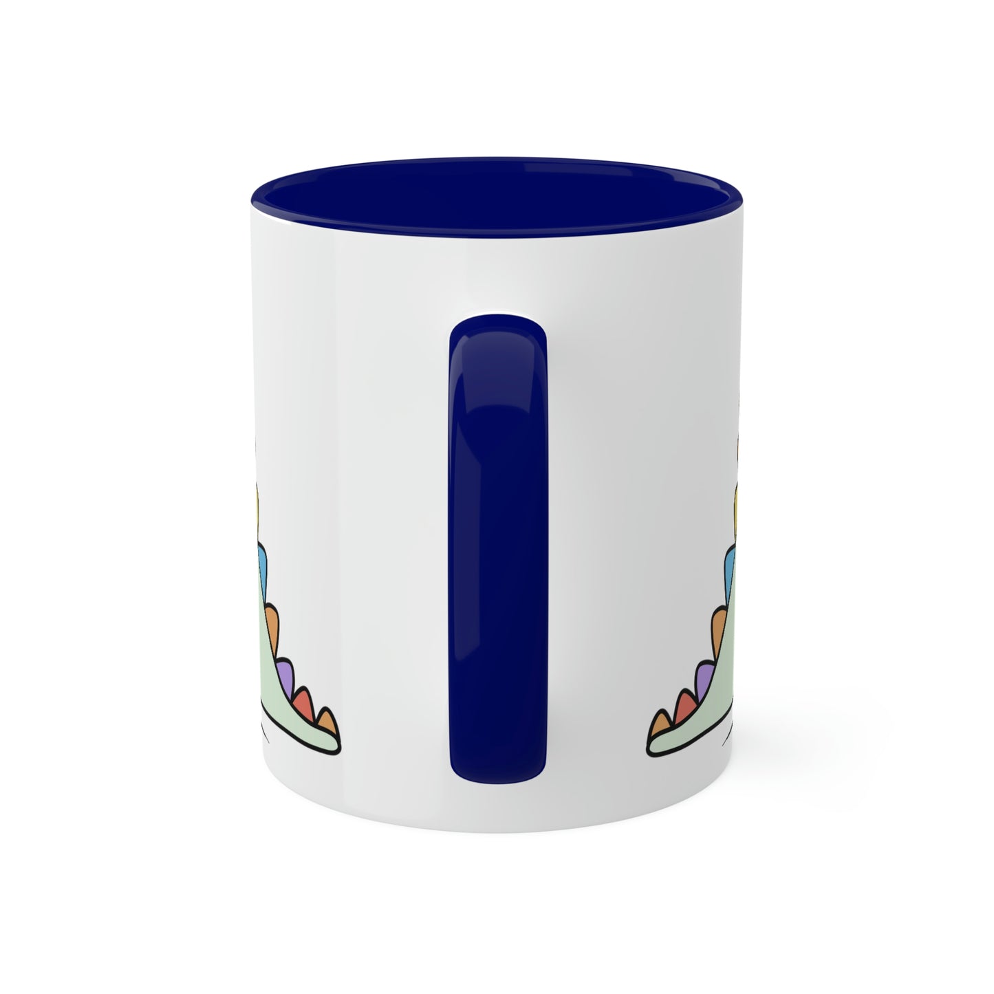 Rainbow Dinosaur, Rainbow Dino, Valentine, Multiple options, Colorful Mugs, 11oz