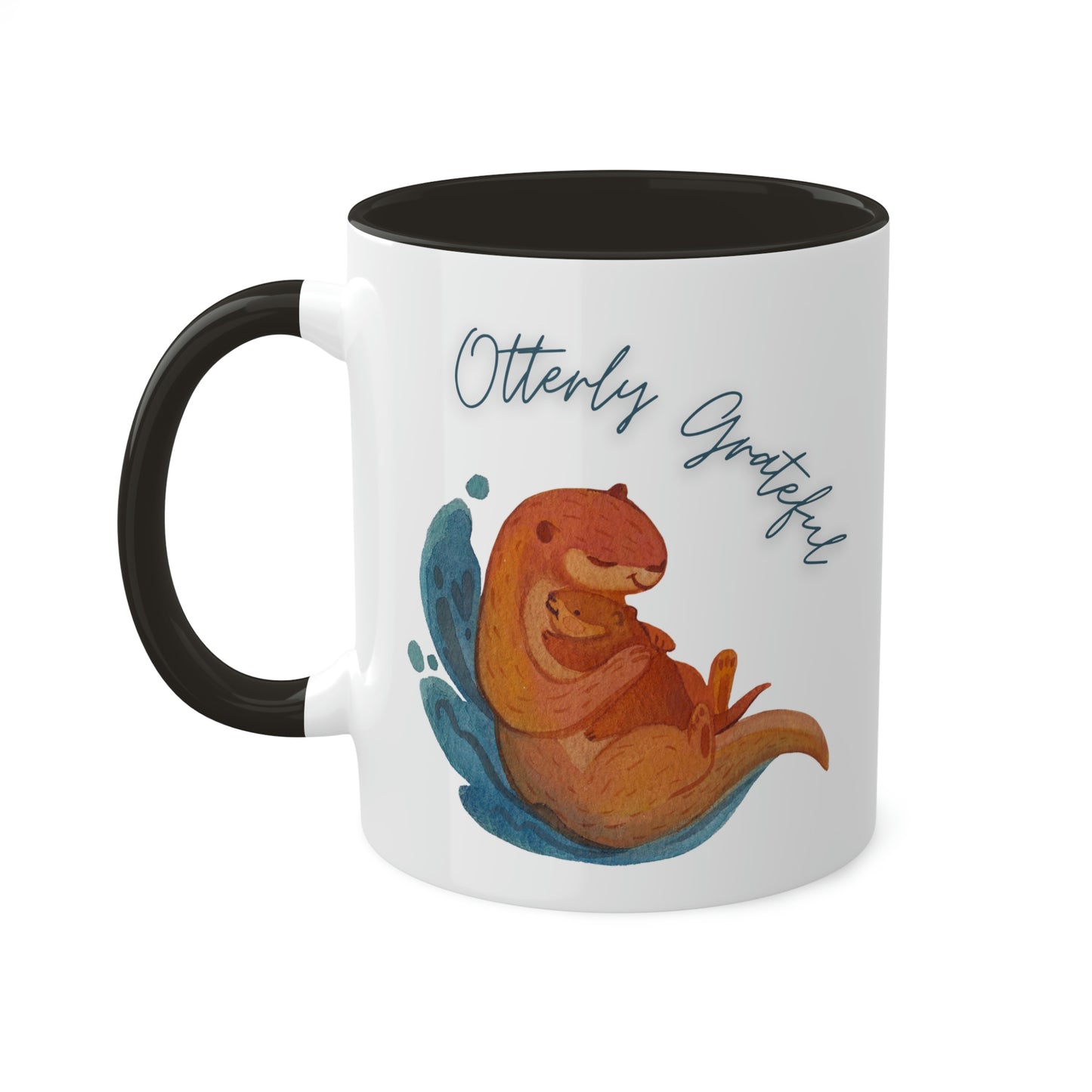 Otterly Grateful, Otter and baby, mom gift, dad gift, caregiver gift, color options Mug