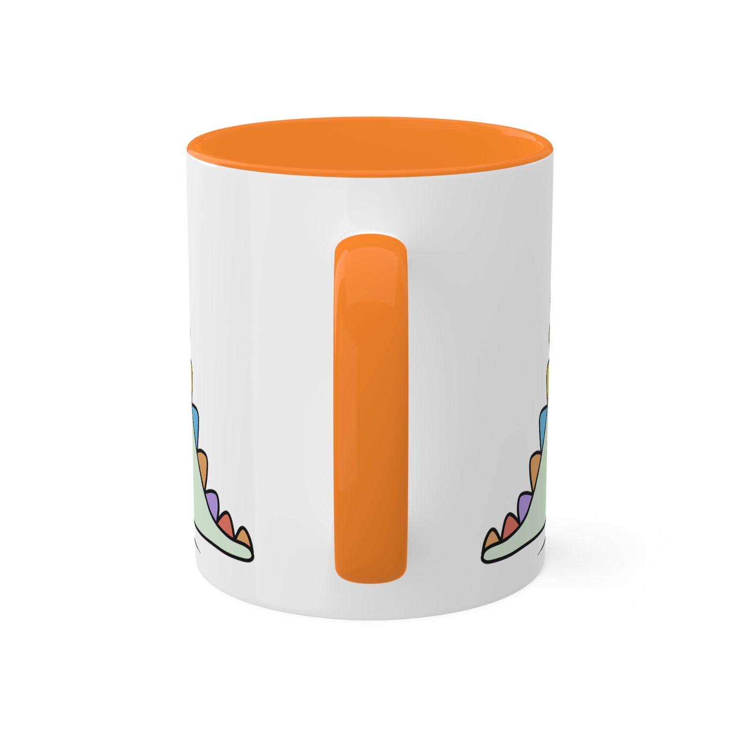 Rainbow Dinosaur, Rainbow Dino, Valentine, Multiple options, Colorful Mugs, 11oz