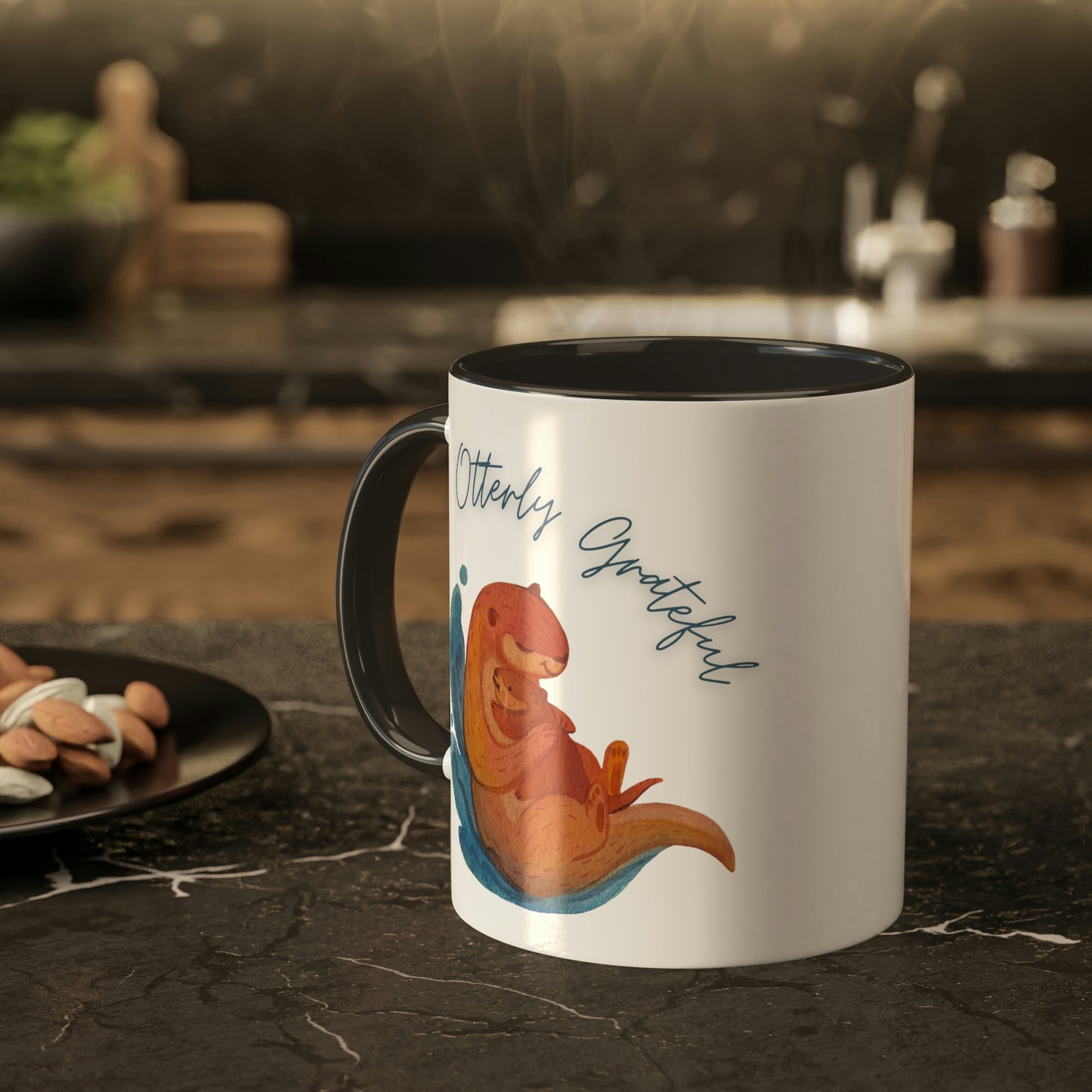 Otterly Grateful, Otter and baby, mom gift, dad gift, caregiver gift, color options Mug