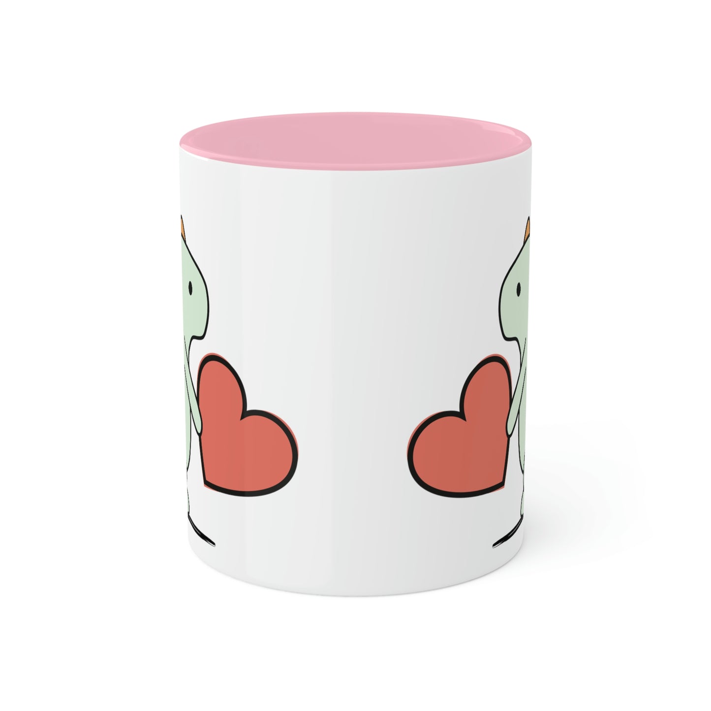 Rainbow Dinosaur, Rainbow Dino, Valentine, Multiple options, Colorful Mugs, 11oz