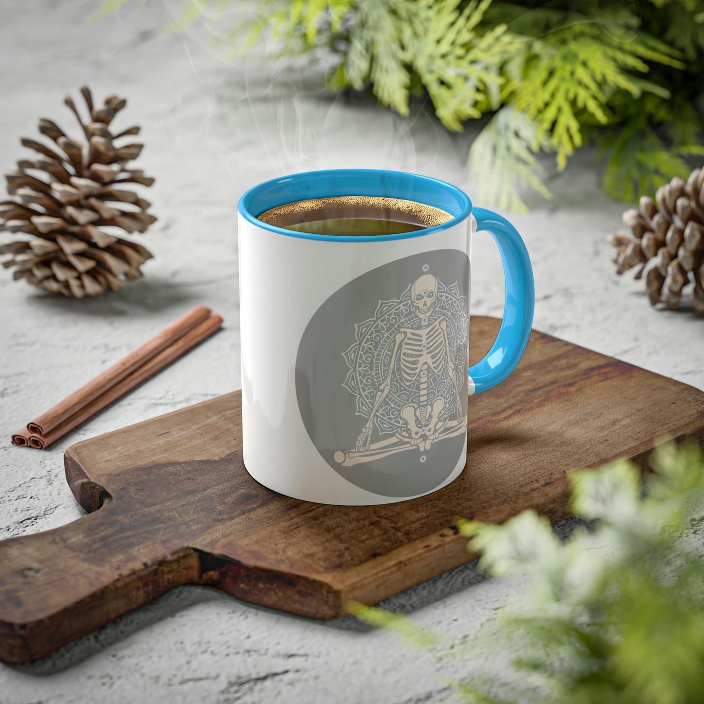 Skeleton, Yoga, Rest in Peace Multiple options, Colorful Mugs, 11oz