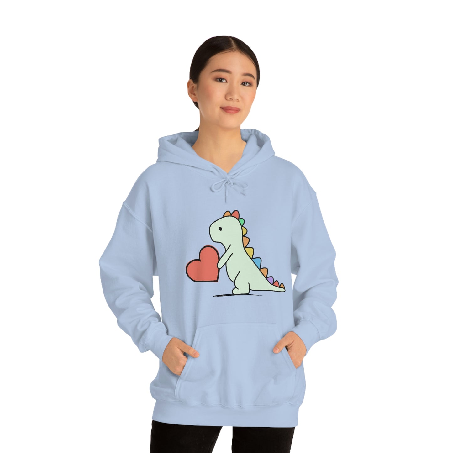 Dinosaur Hoodie, Rainbow Dinosaur,