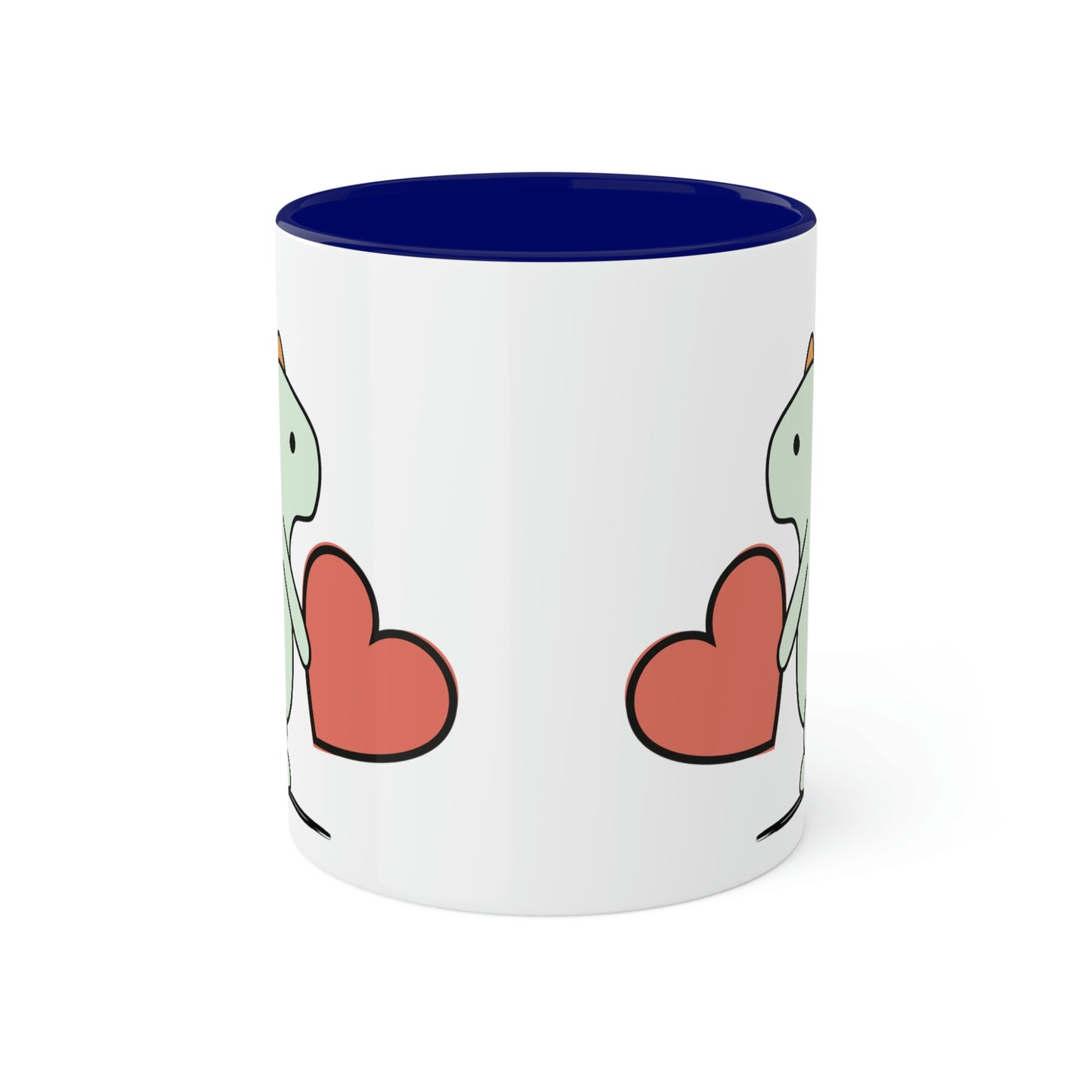 Rainbow Dinosaur, Rainbow Dino, Valentine, Multiple options, Colorful Mugs, 11oz