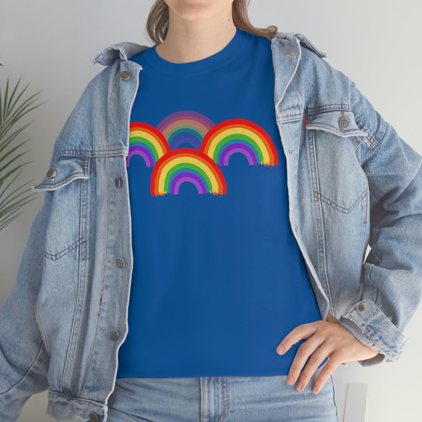 Rainbow Tee, Multiple Rainbows, Unisex Tee, Pride