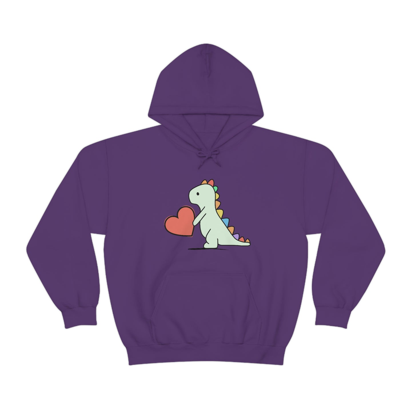Dinosaur Hoodie, Rainbow Dinosaur,