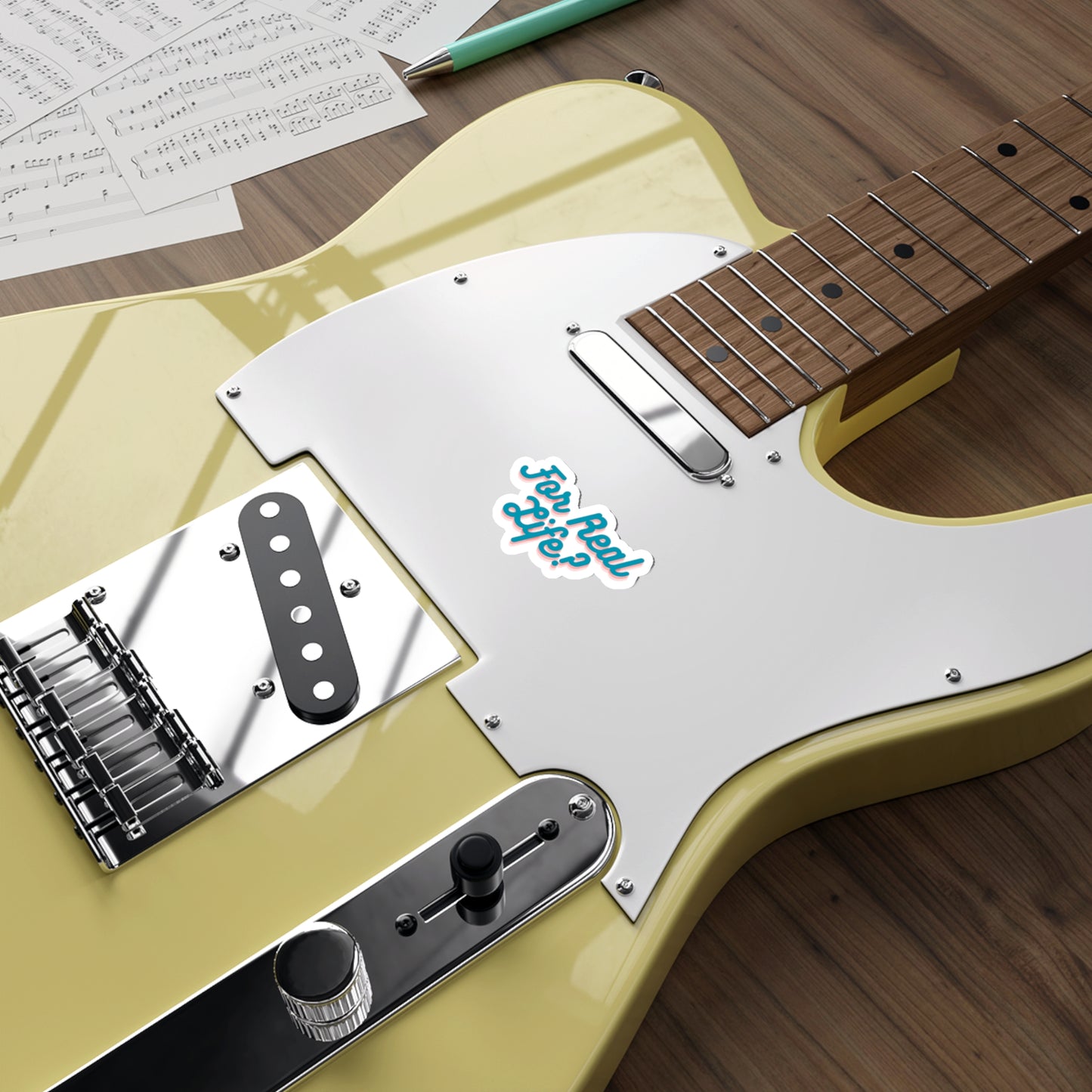 Bluey Quote, For Real life?! Die-Cut Stickers