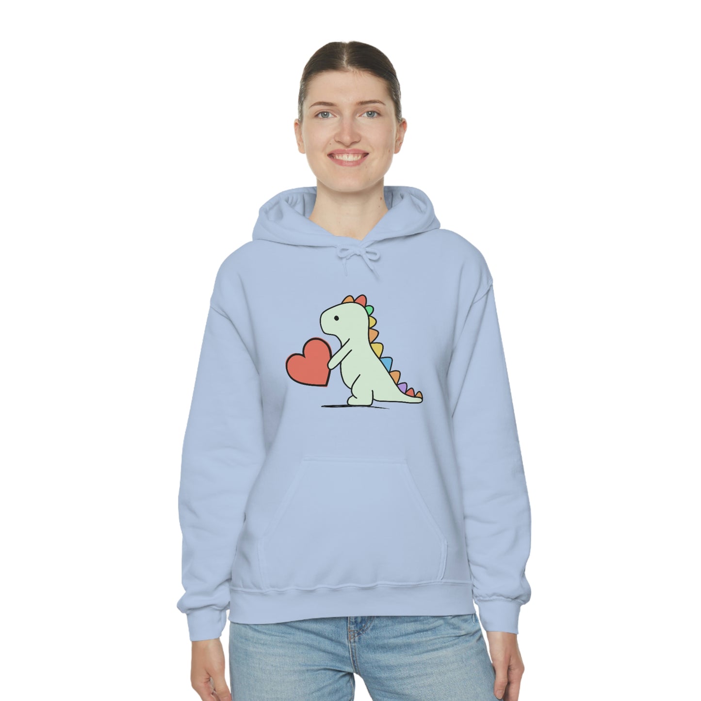 Dinosaur Hoodie, Rainbow Dinosaur,