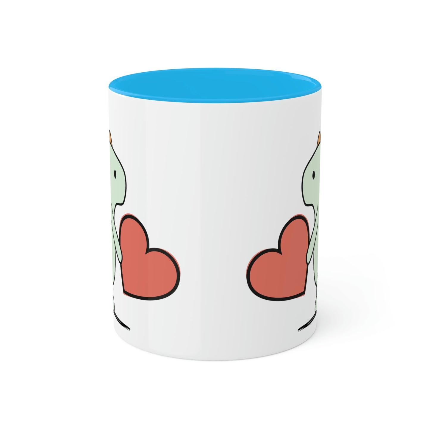 Rainbow Dinosaur, Rainbow Dino, Valentine, Multiple options, Colorful Mugs, 11oz