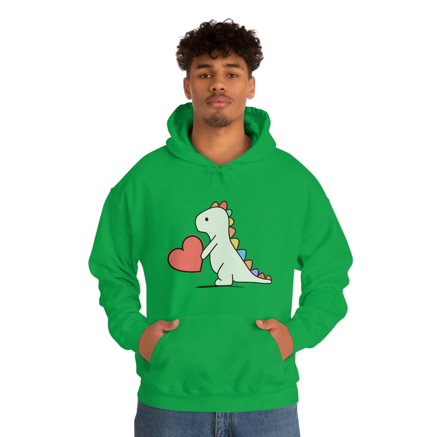 Dinosaur Hoodie, Rainbow Dinosaur,