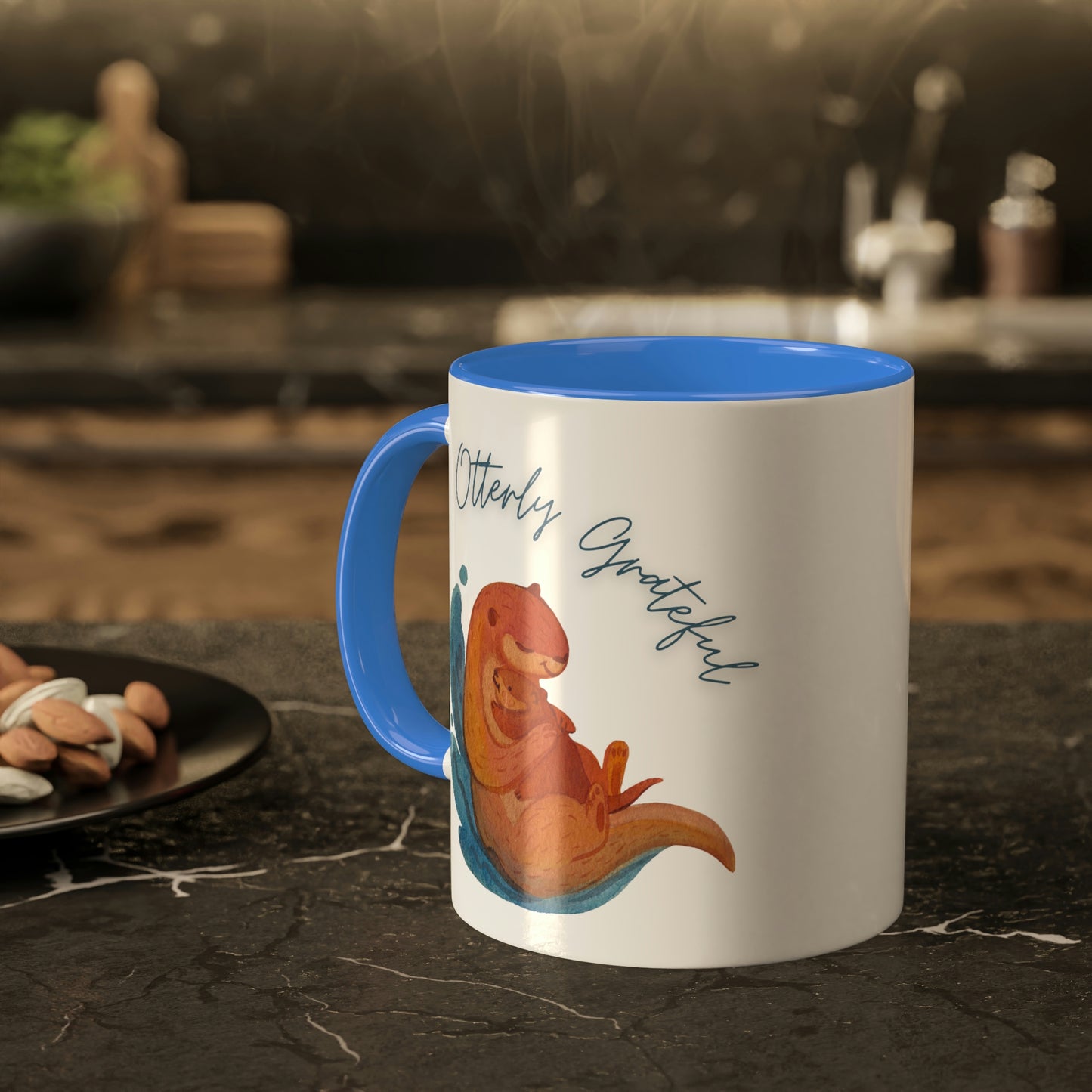 Otterly Grateful, Otter and baby, mom gift, dad gift, caregiver gift, color options Mug