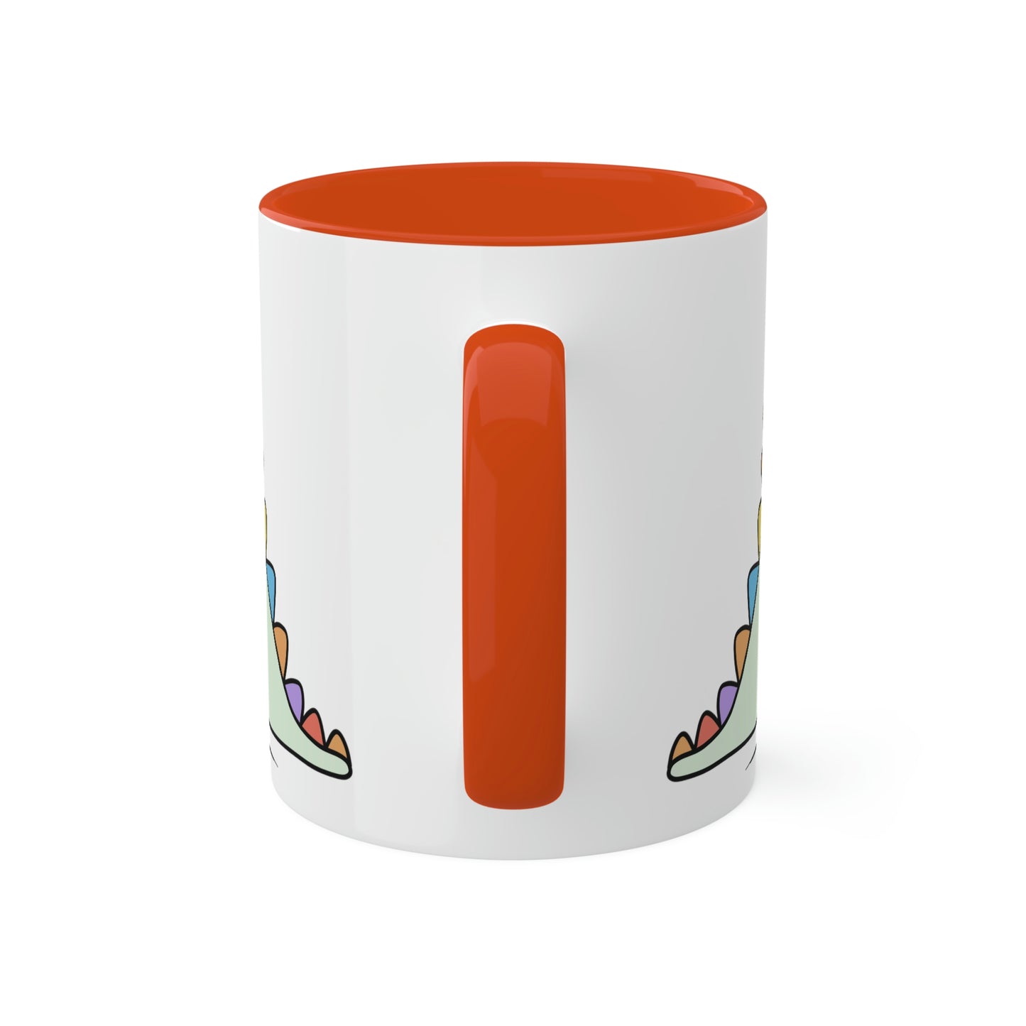 Rainbow Dinosaur, Rainbow Dino, Valentine, Multiple options, Colorful Mugs, 11oz