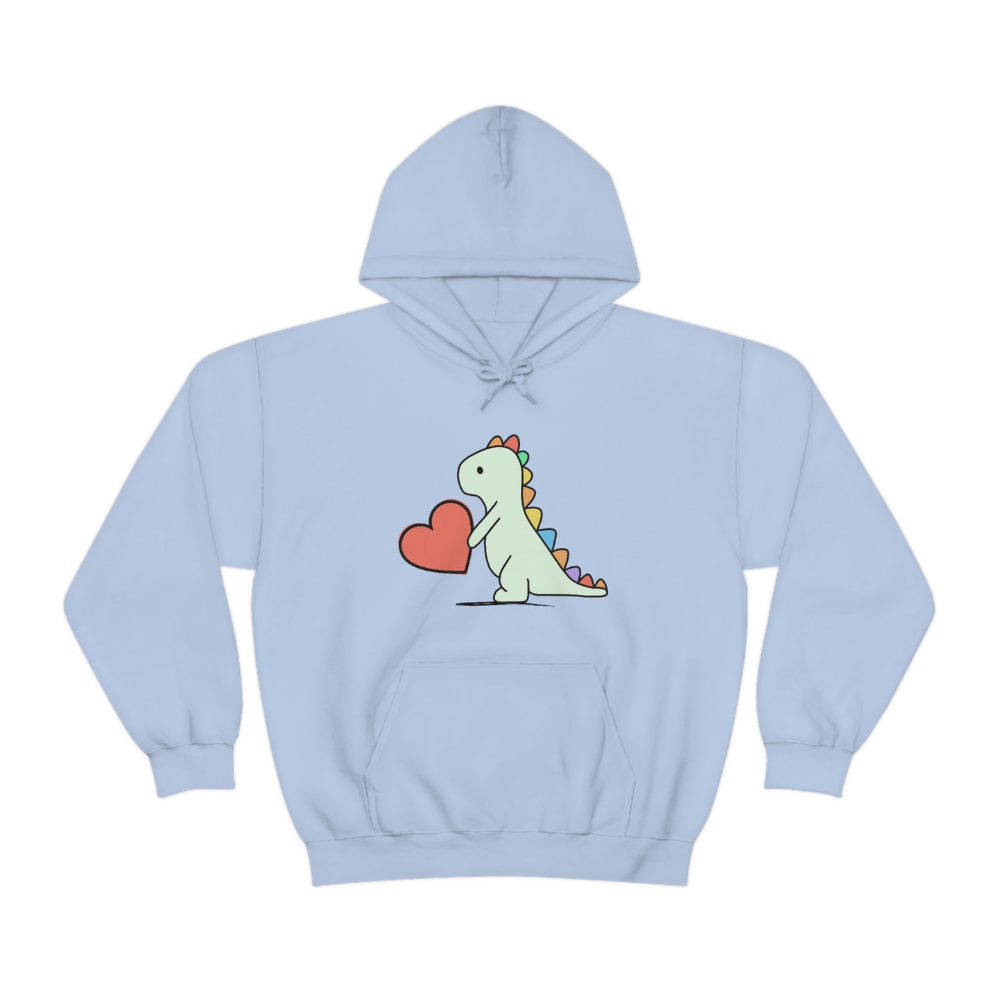 Dinosaur Hoodie, Rainbow Dinosaur,