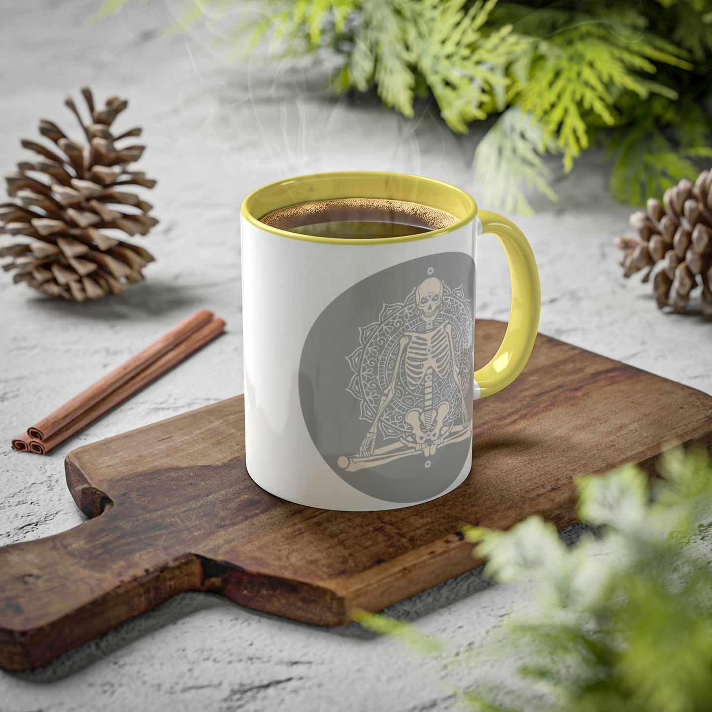 Skeleton, Yoga, Rest in Peace Multiple options, Colorful Mugs, 11oz
