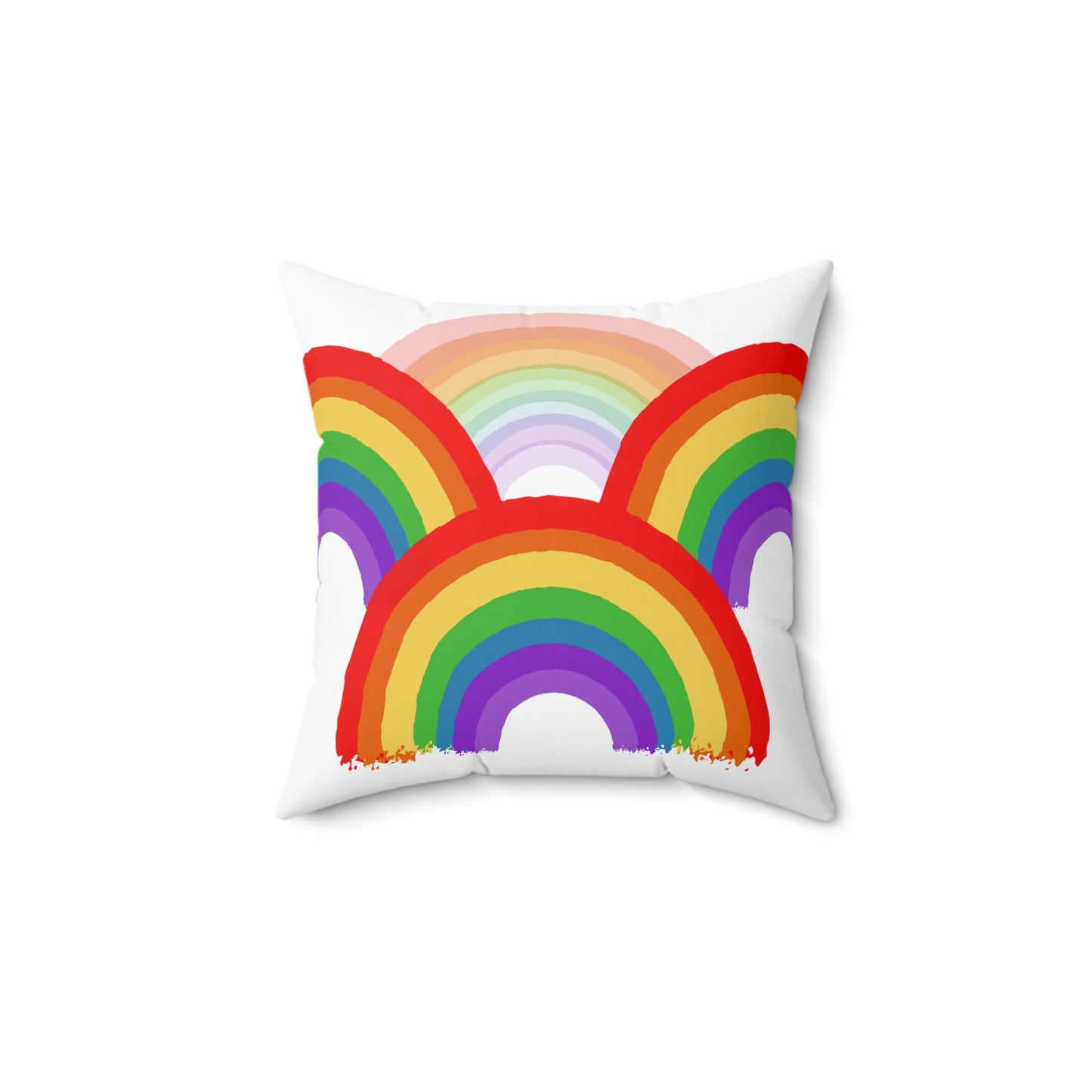 Rainbow, Arches, multiple rainbows - Square Pillow