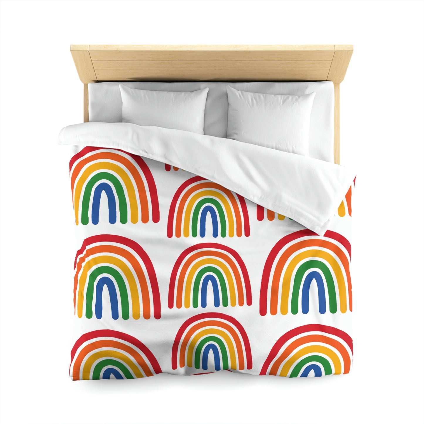 Rainbow Duvet, Multiple Rainbow, Rainbow Pattern, Drop Pattern, Duvet Cover