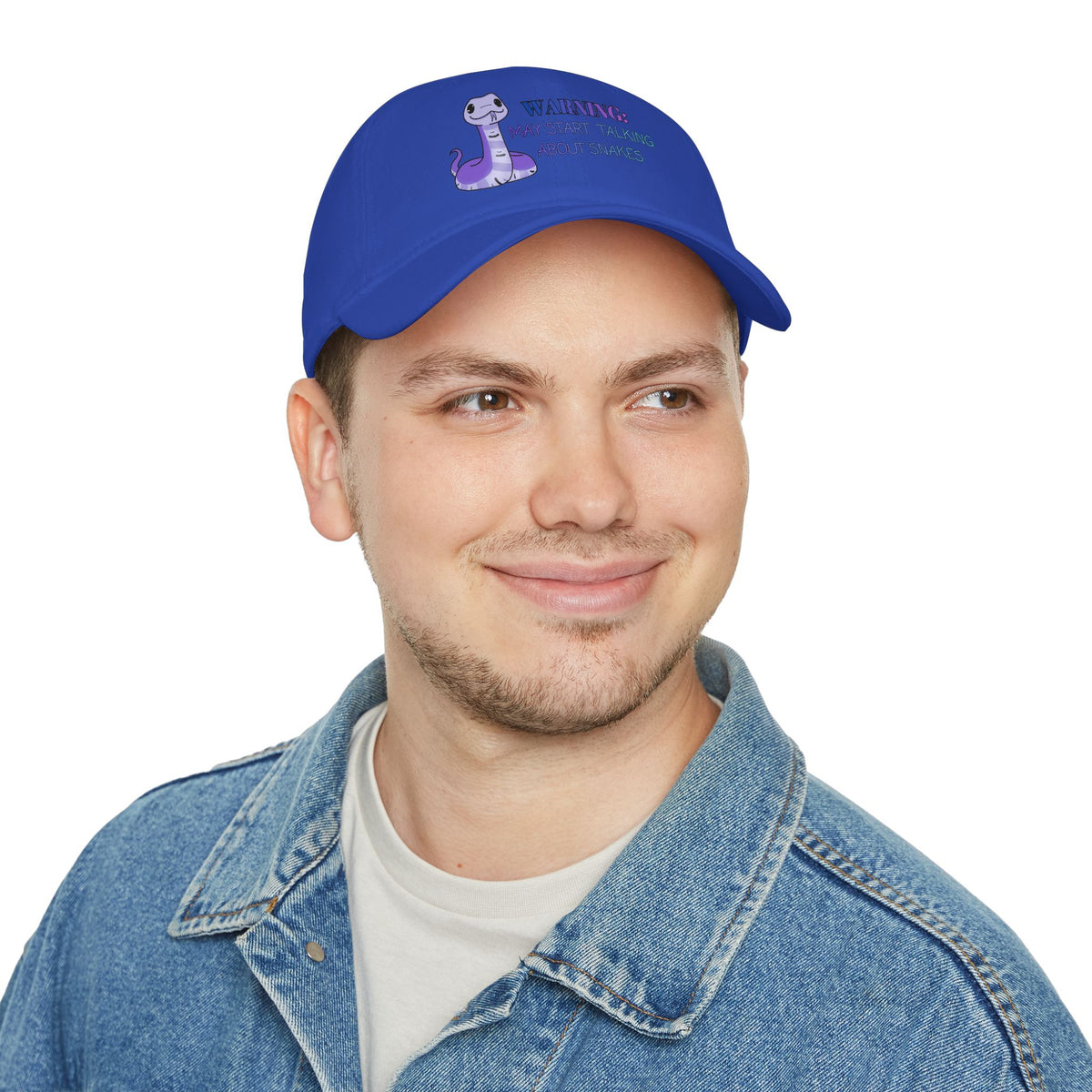 Warning: May Start Talking about Snakes Low Profile Baseball Cap