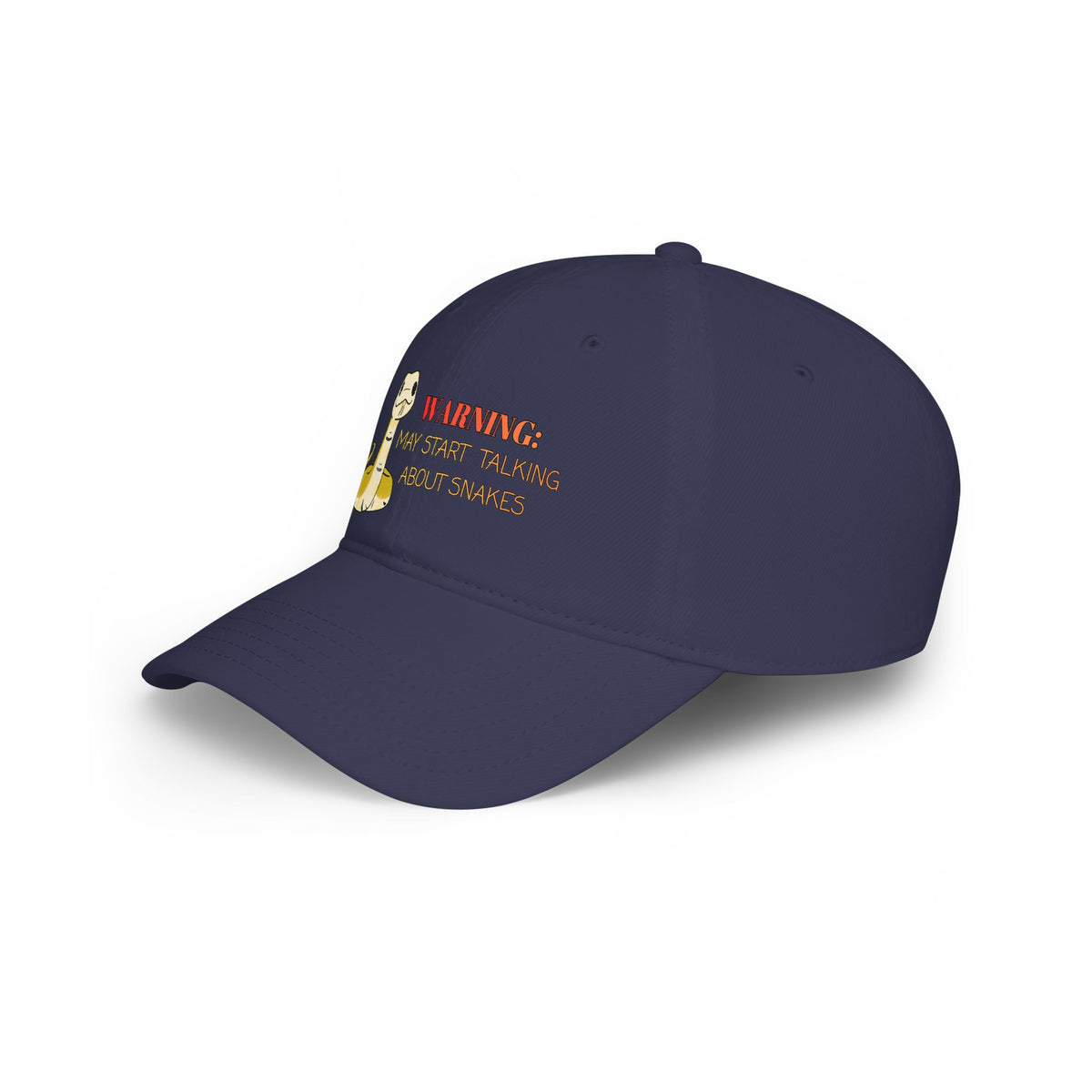 Copy of Warning: May Start Talking about Snakes Low Profile Baseball Cap