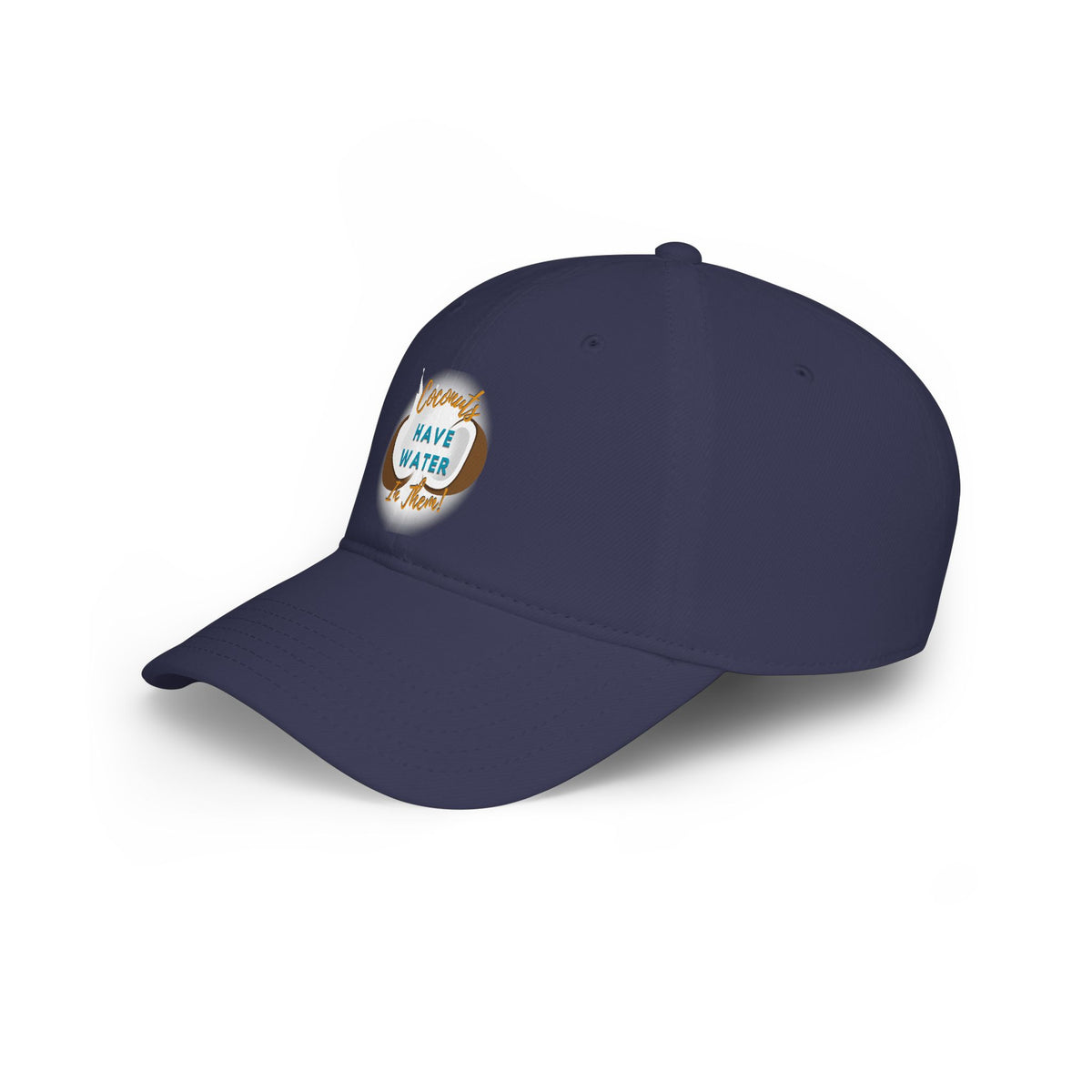 "Coconuts have Water in Them!" Low Profile Baseball Cap