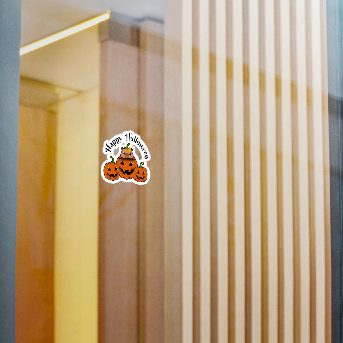 Capybara Happy Halloween Kiss-Cut Vinyl Decals