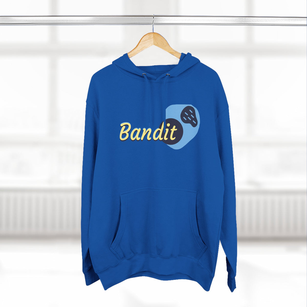 Bandit themed, (Front & Back Design) Adult Fleece Hoodie