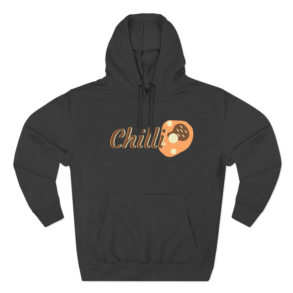 Chilli themed, (Front & Back Design) Adult Fleece Hoodie