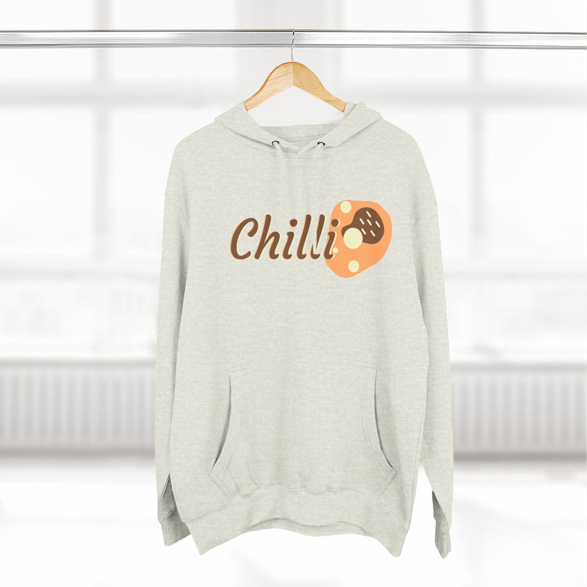 Chilli themed, (Front & Back Design) Adult Fleece Hoodie