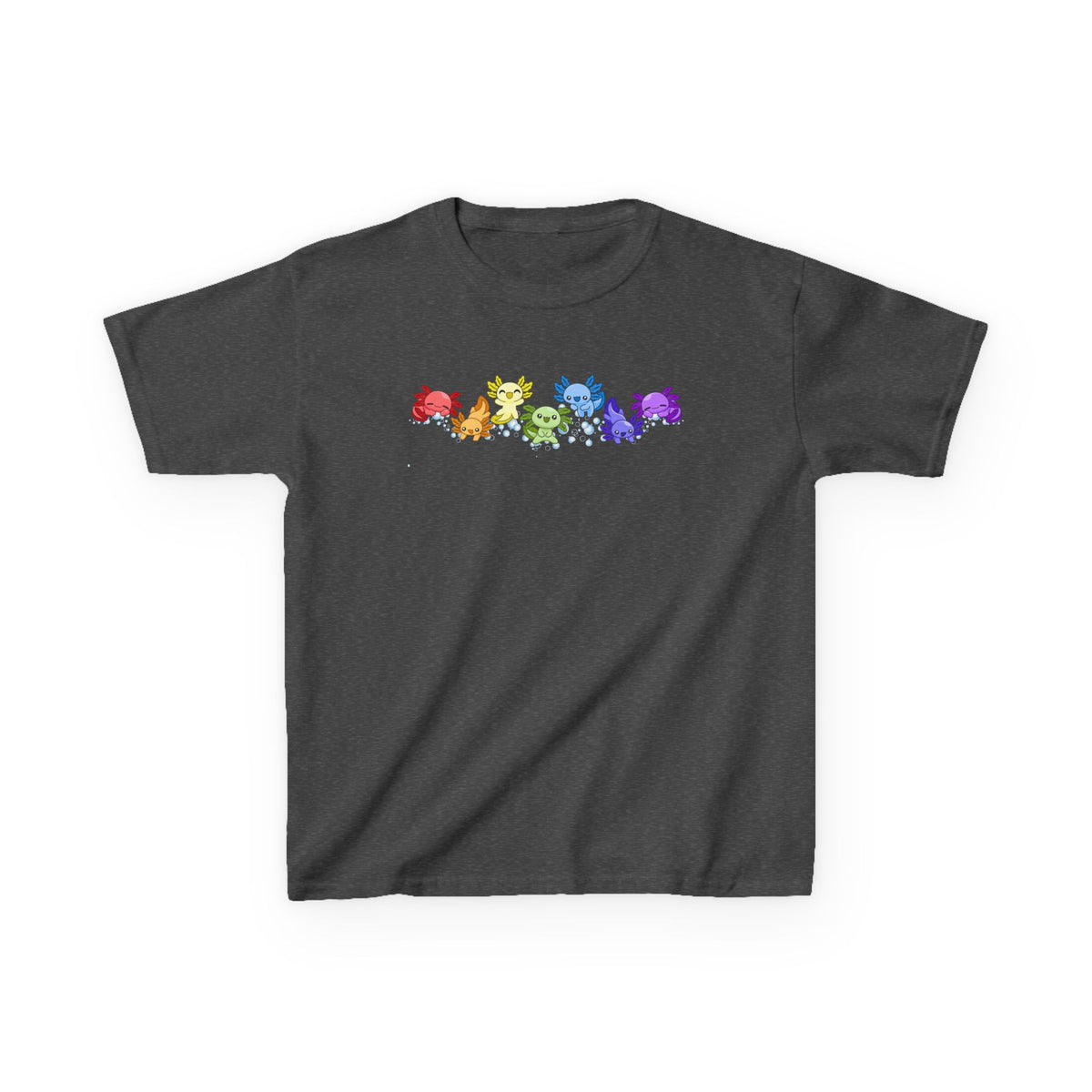 Rainbow Axolotls Kids Heavy Cotton™ Tee