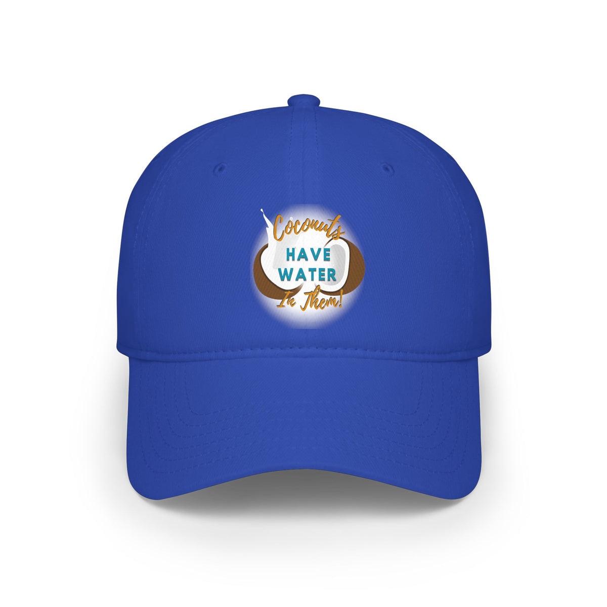"Coconuts have Water in Them!" Low Profile Baseball Cap