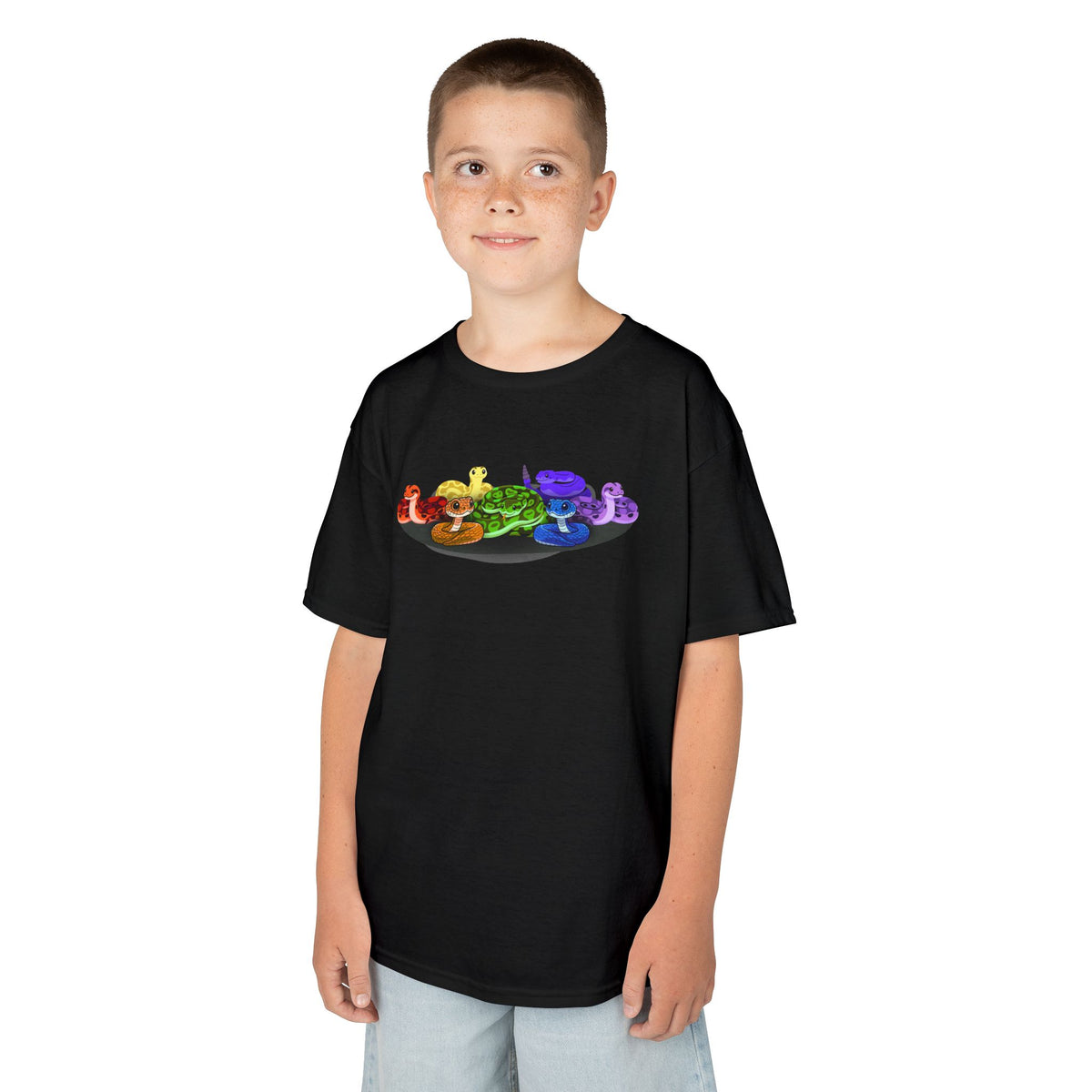 Rainbow of Snakes! Kids Heavy Cotton™ Tee